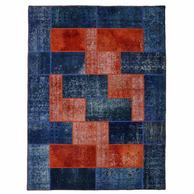 1604045-1 Hand-knotted Persian patchwork rug - Wool/yarn, 181 x 243 cm