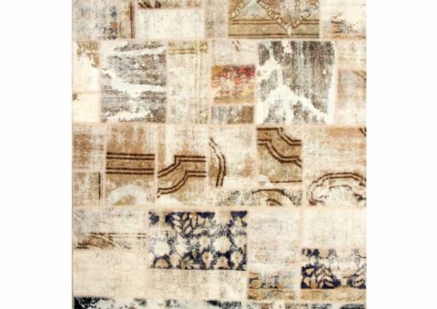 Hand-knotted Persian patchwork rug - Wool/yarn Tabriz, 149 x 209 cm