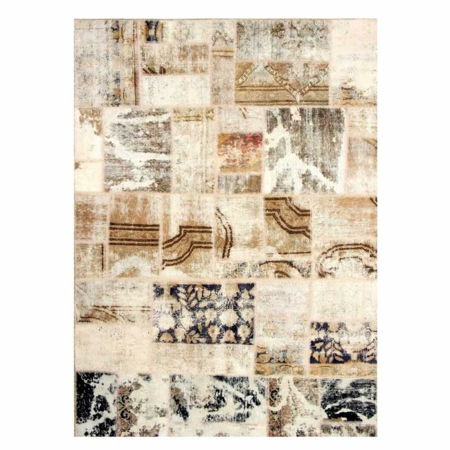 1604047-1 Hand-knotted Persian patchwork rug - Wool/yarn Tabriz, 149 x 209 cm