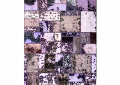 Hand-knotted Persian patchwork rug - Wool/yarn Tabriz, 164 x 231 cm