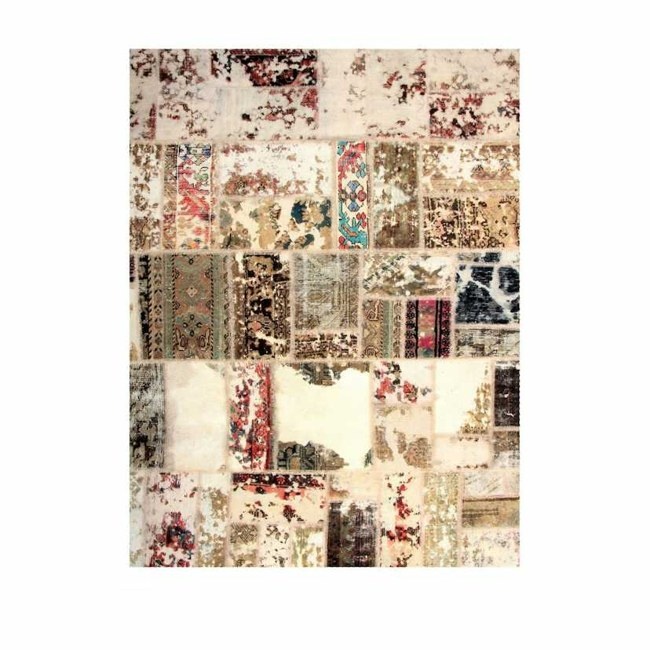 1604049-1 Hand-knotted Persian patchwork rug - Wool/yarn Tabriz, 168 x 222 cm