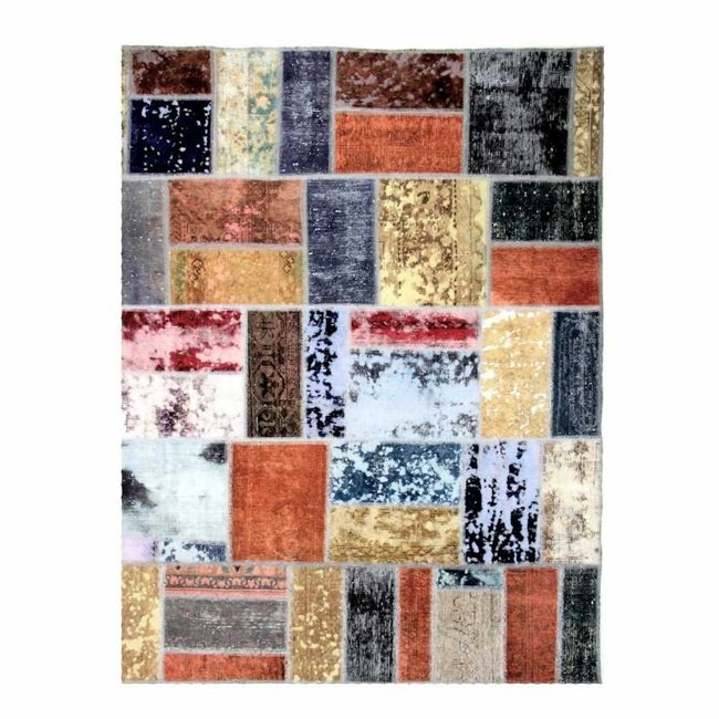 1604050-1 Hand-knotted Persian patchwork rug - Wool/yarn Tabriz, 172 x 226 cm