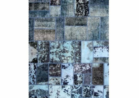 Hand-knotted Persian patchwork rug - Wool/yarn Tabriz, 174 x 231 cm