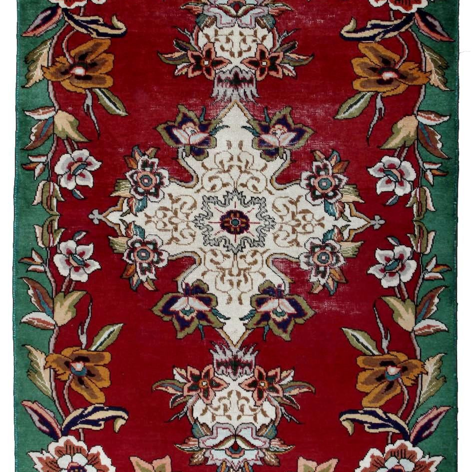 1604053-1 Hand-knotted Persian patina rug - Tabriz, 146 x 202 cm