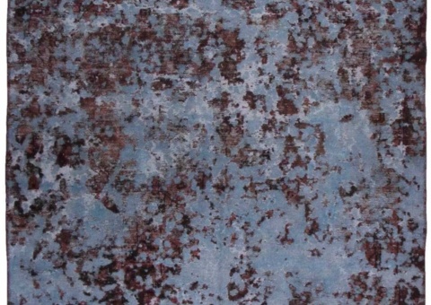 Hand-knotted Persian vintage rug - Blue/red, 180 x 208 cm