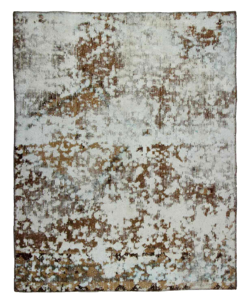 1604057-1 Hand-knotted Persian vintage rug - Cream/brown, 135 x 170 cm