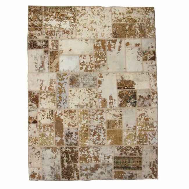 1604073-1 Hand-knotted Persian patchwork rug - Wool/yarn, 175 x 233 cm