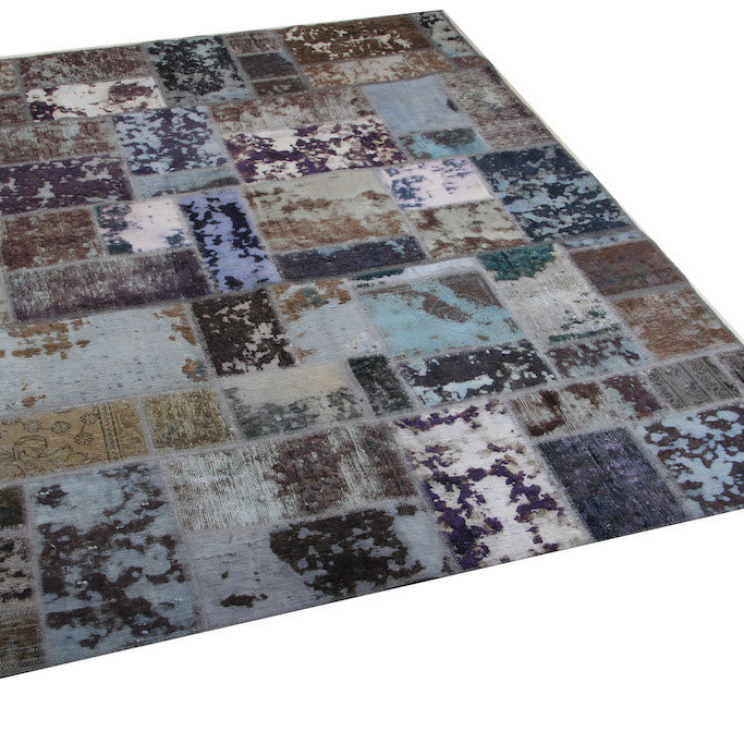 1604077-1 Hand-knotted Persian patchwork rug - Wool/yarn, 170 x 224 cm