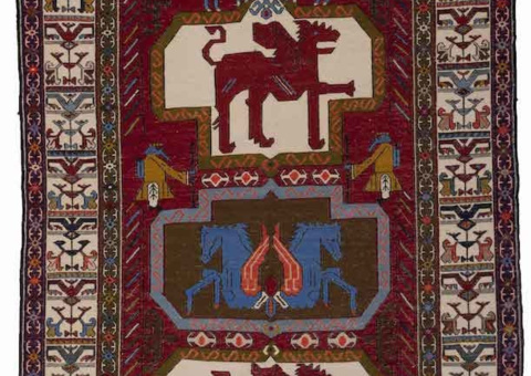Hand-knotted Persian rug - Ardebil Kilim, 117 x 195 cm