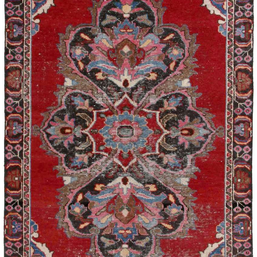 1604082-1 Hand-knotted Persian vintage rug - Tabriz wool, 108 x 195 cm