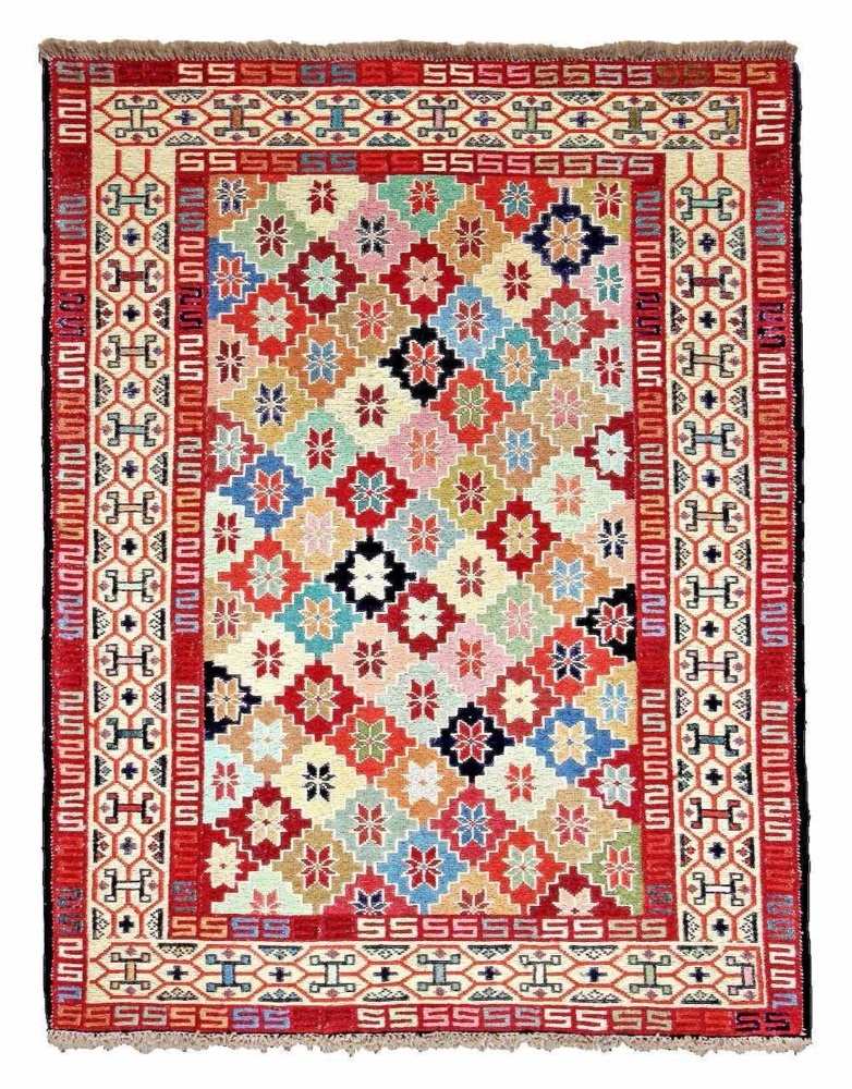 1604086-1 Hand-knotted Persian rug - Varni Ardebil Kilim, 110 x 142 cm