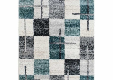 Rug - D-sign, Maya dark green/dark grey, 160 x 230 cm