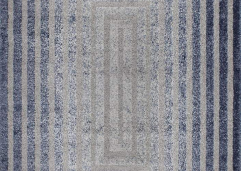 Rug - D-sign, Terni dark blue/cream, 80 x 120 cm