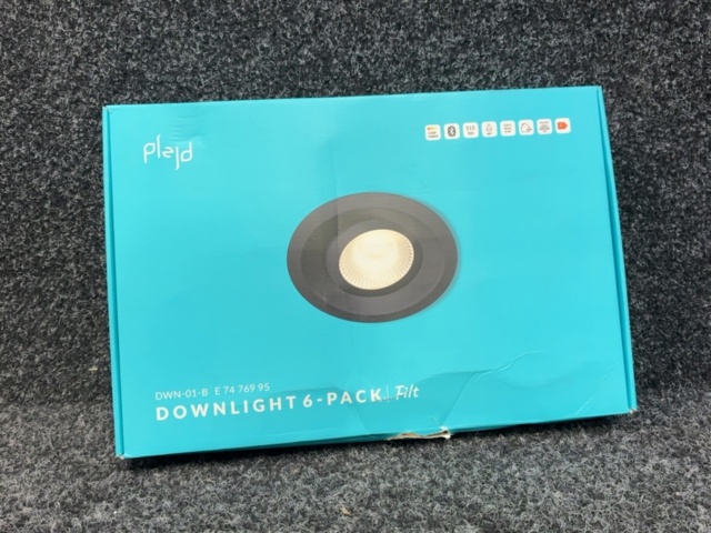 1603833-2 6 st Downlight Plejd Tilt LED Spot 8W DWN-01