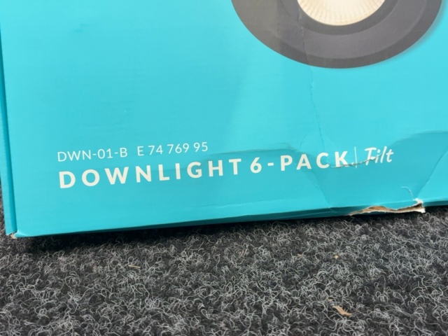 1603833-3 6 st Downlight Plejd Tilt LED Spot 8W DWN-01
