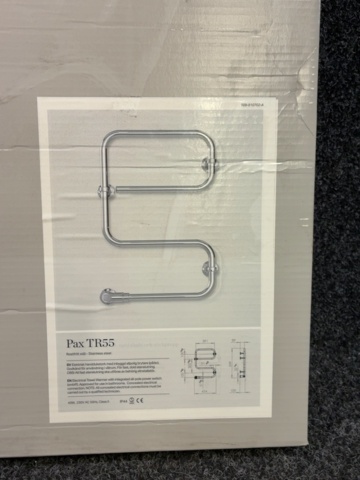 1603855-3 Elektrisk handdukstork - Pax TR55 - 454x644mm