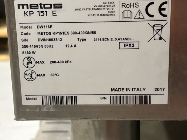 1474109-9 Diskmaskin - Metos KP 151E