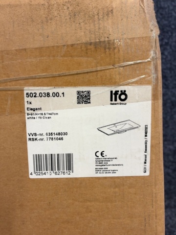 1603877-3 Tvättställ - Ifö Elegant vit 90cm