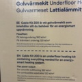1603878-5 Golvvärmekit - Ebeco Cable Kit 200