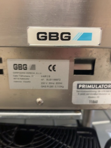 1549156-3 Slushmaskin med dubbla behållare - GBG V-Air 2B