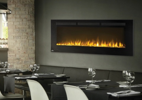 Elegant electric fireplace Napoleon Allure, Horizontal