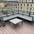 1548318-2 Soffgrupp för utomhusbruk med förvaringsbox, loungebord och ljuslyktor