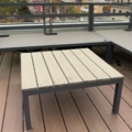 1548318-6 Soffgrupp för utomhusbruk med förvaringsbox, loungebord och ljuslyktor