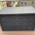 1548318-7 Soffgrupp för utomhusbruk med förvaringsbox, loungebord och ljuslyktor