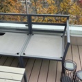 1548319-6 Soffgrupp för utomhusbruk med förvaringsbox, loungebord och ljuslyktor