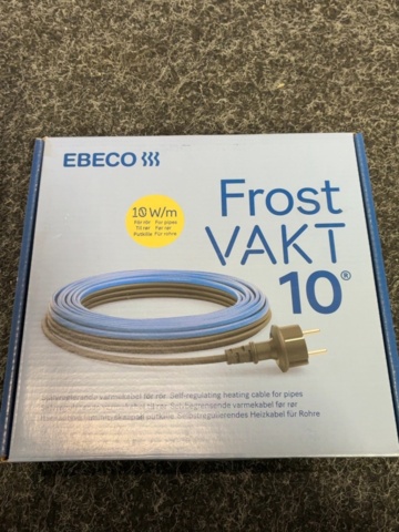 1603948-3 2 st Värmekabel Ebeco Frostvakt 10