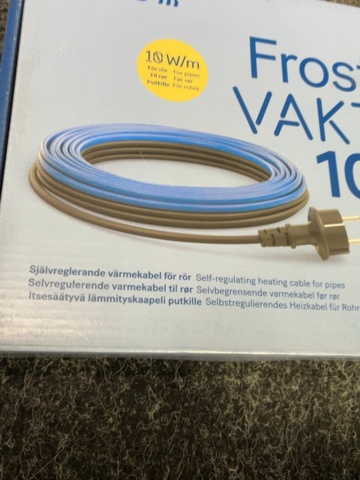 1603948-4 2 st Värmekabel Ebeco Frostvakt 10