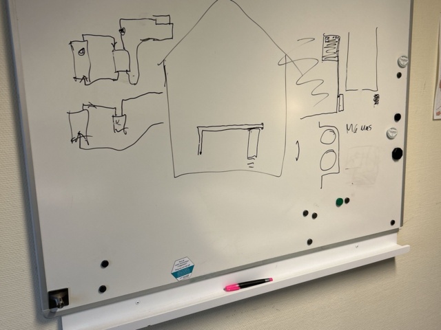 1545117-40 Kontorsinredning - Skrivbord, skärmar, whiteboard, m.m.