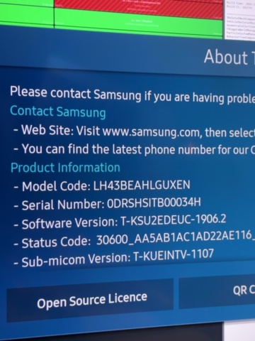 1548337-2 Smart-TV 43” med väggfäste - Samsung