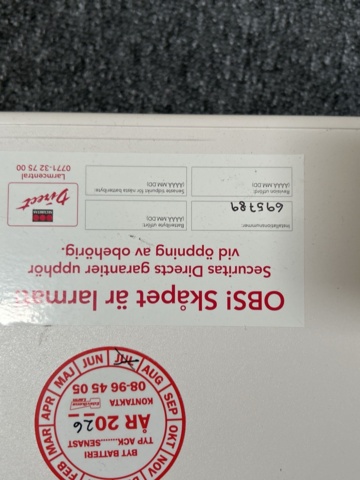 1545122-5 Larmsystem och övervakningskameror - Honeywell Security SD8100