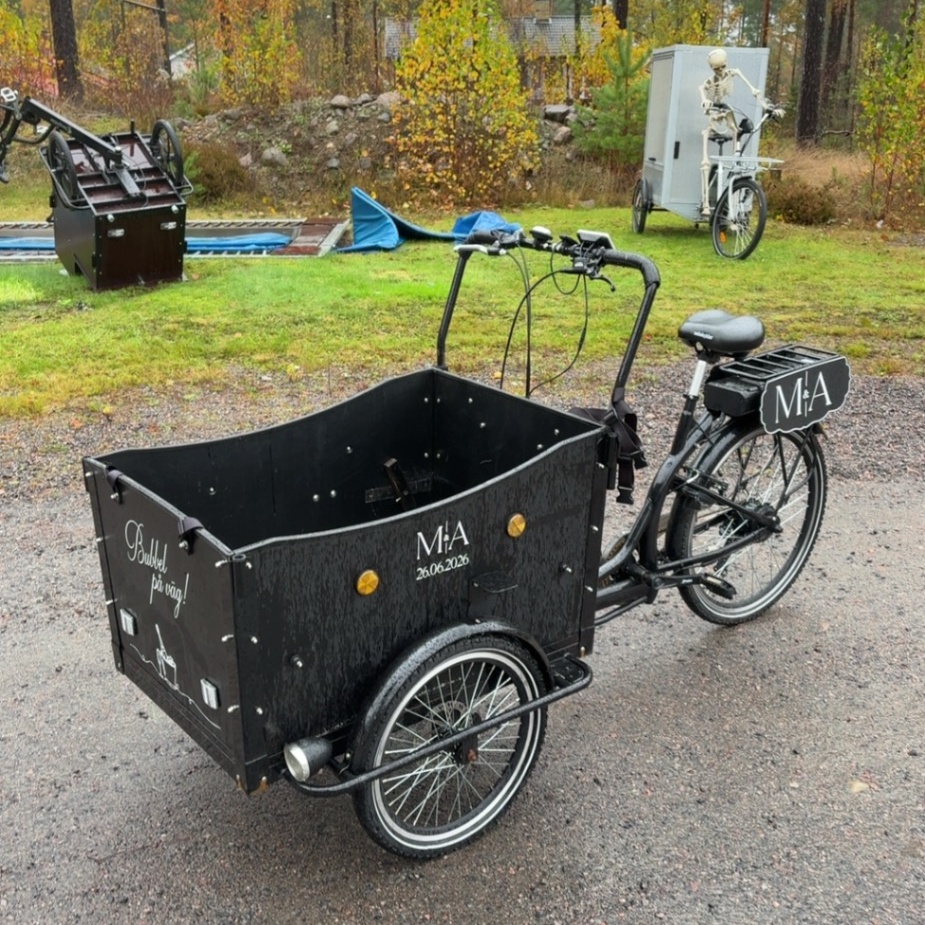 1588766-1 Elektrisk lastcykel med event- och försäljningsyta - Amladcykler Premium