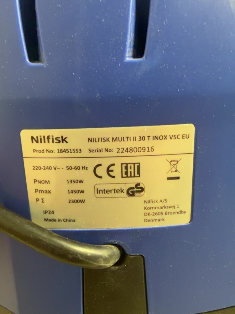 1575087-2 Industridammsugare - Nilfisk Multi II 30 T Inox VSC EU