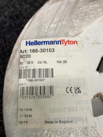 1604679-3 Kabelskyddsslang HellermannTyton SC20 25 m