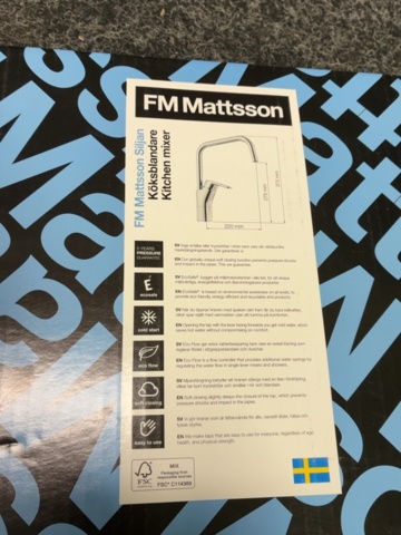 1604683-6 Köksblandare - FM Mattsson Siljan 8300-0010