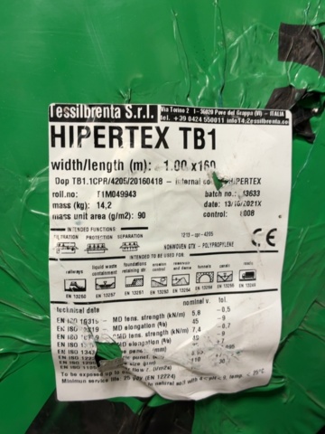 1604686-2 Fiberduk - Tessilbrenta HIPERTEX TB1 - 160m
