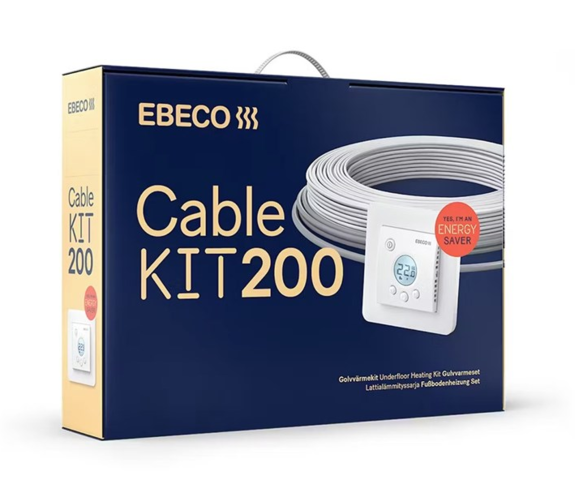 1602634-1 Golvvärmekit Ebeco Cable kit 200 (260 W, 23 m).