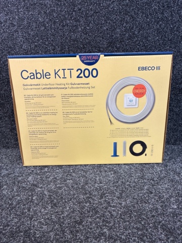 1602634-5 Golvvärmekit Ebeco Cable kit 200 (260 W, 23 m).