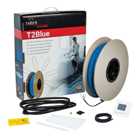 1602642-1 Golvvärmepaket Raychem T2Blue-10 25M