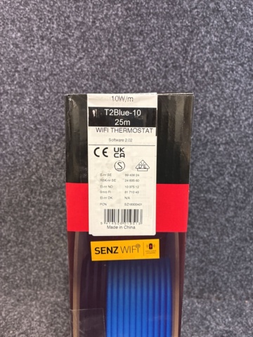 1602643-7 Golvvärmepaket Raychem T2Blue-10 25M