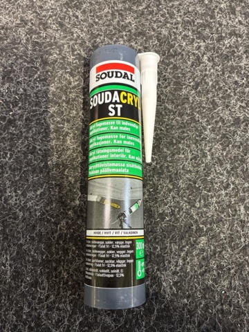 1602654-4 12 st Akrylfogmassa Soudal Vit