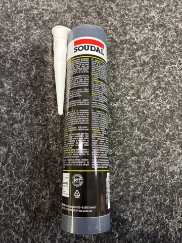1602654-5 12 st Akrylfogmassa Soudal Vit