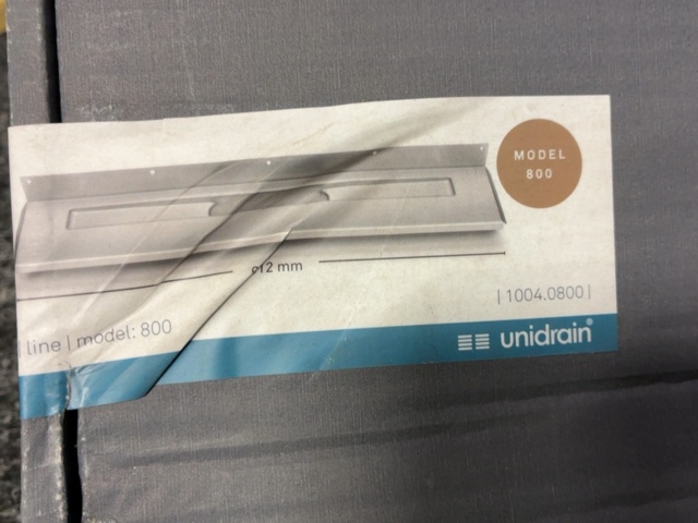 1604695-3 Avloppsarmatur Unidrain 1004, 800mm