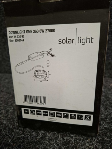 1602818-5 4 st Downlight Solar Light ONE 260 8W 2700K