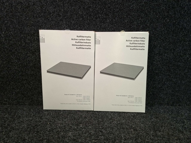 1602801-2 2 st Kolfiltermattor Franke 1200 Classic 449x294mm