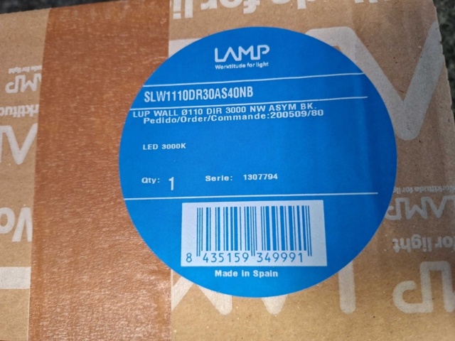 1602797-9 LED-väggarmatur LAMP Lup Wall Ø110