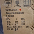 1603812-6 Armatur Solar Light Campus Loft 34W LED 3K-3.5K-4K